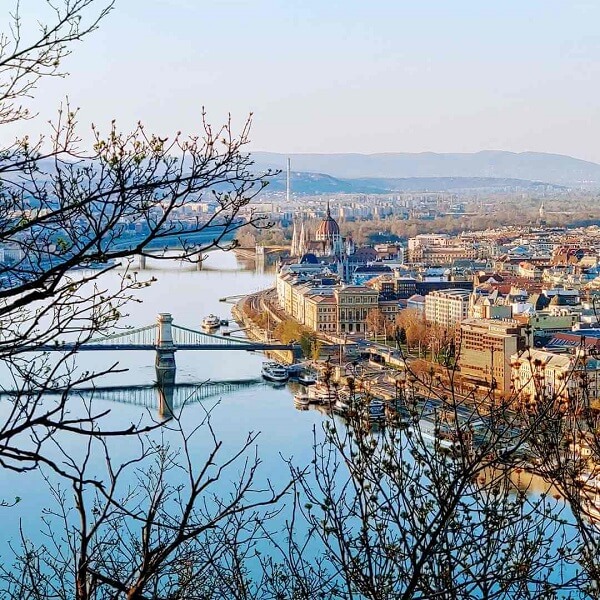 gellért hill An image of the Danube from Gellért Hill in Budapest